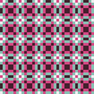 Soyut çapraz desenli üretken hesaplama sanatı çizimi