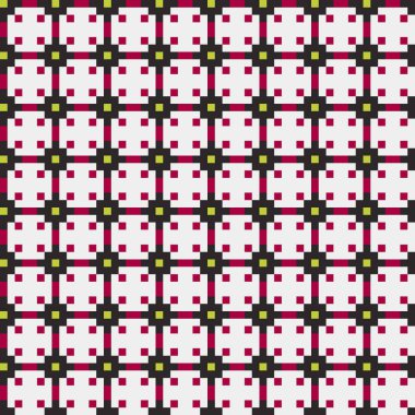 Soyut çapraz desenli üretken hesaplama sanatı çizimi