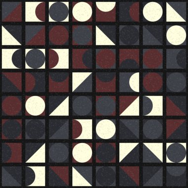 Üretken hesaplama sanatıyla soyut geometrik desen 