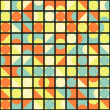 Üretken hesaplama sanatıyla soyut geometrik desen 