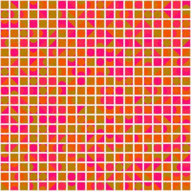 Üretken hesaplama sanatıyla soyut geometrik desen 