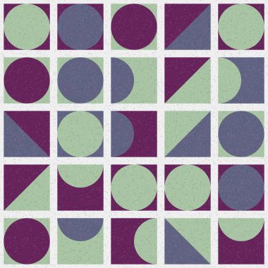 Üretken hesaplama sanatıyla soyut geometrik desen 