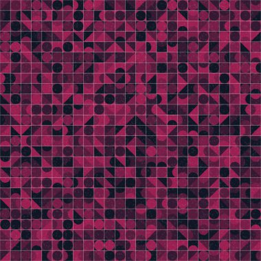 Üretken hesaplama sanatıyla soyut geometrik desen 