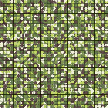 Üretken hesaplama sanatıyla soyut geometrik desen 