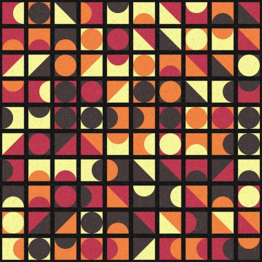 Üretken hesaplama sanatıyla soyut geometrik desen 