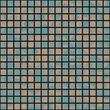 Üretken hesaplama sanatıyla soyut geometrik desen 