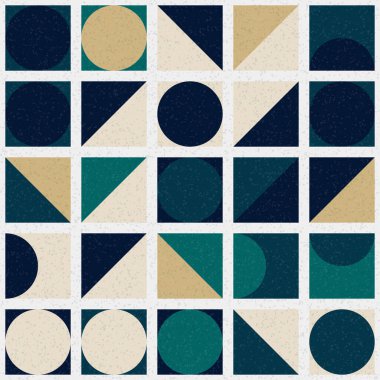 Üretken hesaplama sanatıyla soyut geometrik desen 