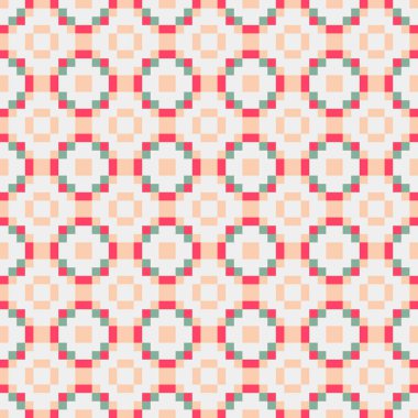 Üretken hesaplama sanatıyla soyut geometrik desen 