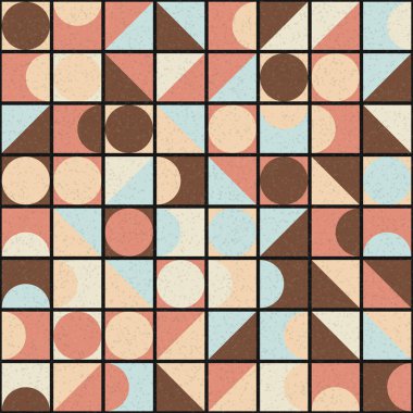 Soyut Geometrik Desen üretken hesaplama sanatı çizimi 