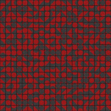 Üretken hesaplama sanatıyla soyut geometrik desen 