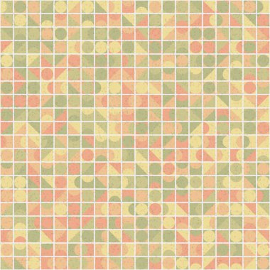 Üretken hesaplama sanatıyla soyut geometrik desen 