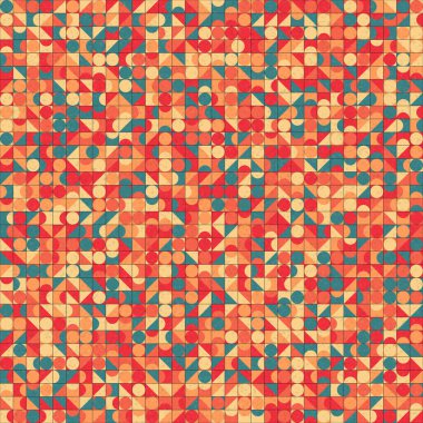 Üretken hesaplama sanatıyla soyut geometrik desen 