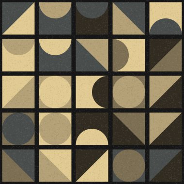 Üretken hesaplama sanatıyla soyut geometrik desen 