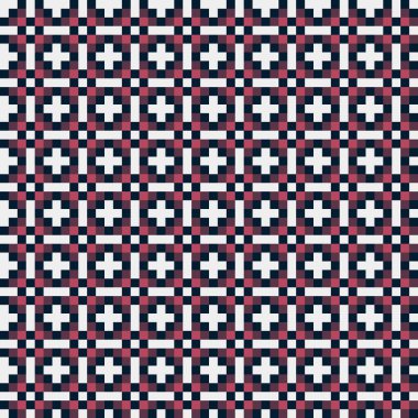 Soyut çapraz desenli üretken hesaplama sanatı çizimi