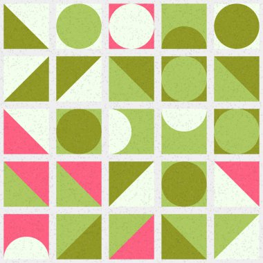 Üretken hesaplama sanatıyla soyut geometrik desen 