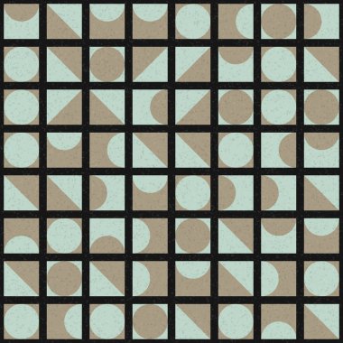 Üretken hesaplama sanatıyla soyut geometrik desen 