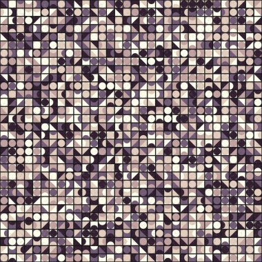 Üretken hesaplama sanatıyla soyut geometrik desen 