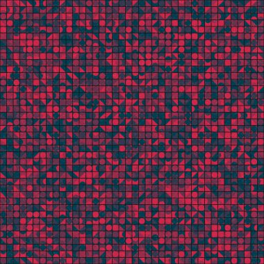 Soyut Geometrik Desen üretken hesaplama sanatı çizimi 