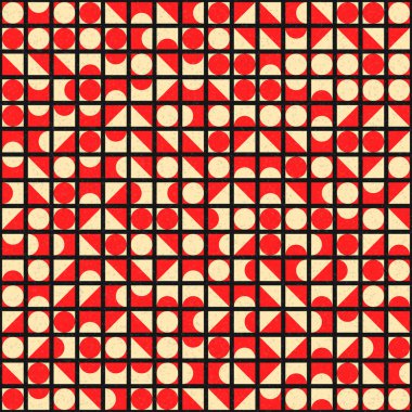 Üretken hesaplama sanatıyla soyut geometrik desen 