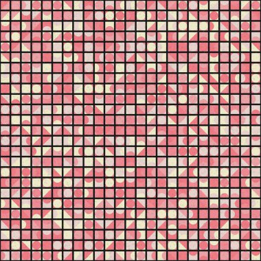 Üretken hesaplama sanatıyla soyut geometrik desen 