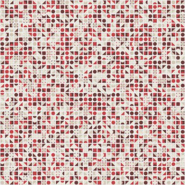 Üretken hesaplama sanatıyla soyut geometrik desen 