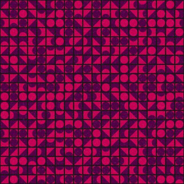 Üretken hesaplama sanatıyla soyut geometrik desen 