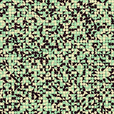 Soyut Geometrik Desen üretken hesaplama sanatı çizimi 