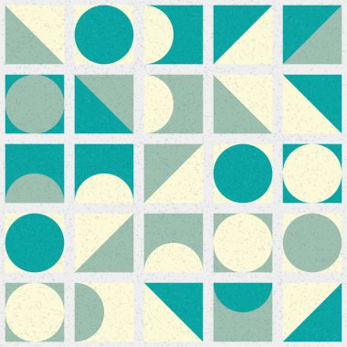 Üretken hesaplama sanatıyla soyut geometrik desen 