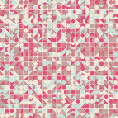 Üretken hesaplama sanatıyla soyut geometrik desen 