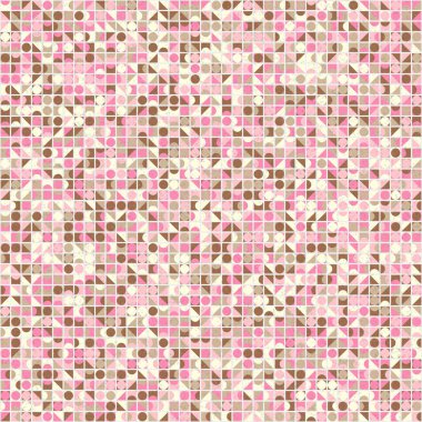 Üretken hesaplama sanatıyla soyut geometrik desen 