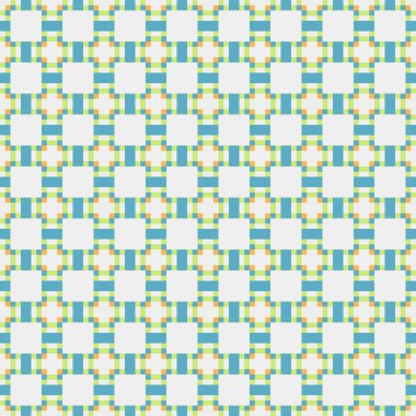 Soyut çapraz desenli üretken hesaplama sanatı çizimi