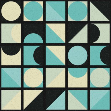 Üretken hesaplama sanatıyla soyut geometrik desen 