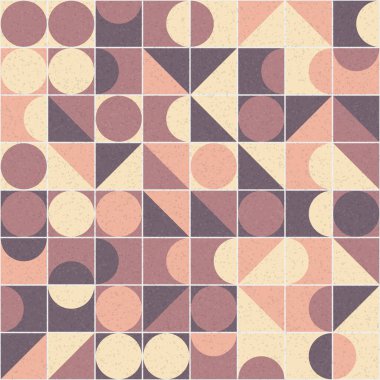 Üretken hesaplama sanatıyla soyut geometrik desen 