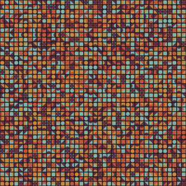 Üretken hesaplama sanatıyla soyut geometrik desen 