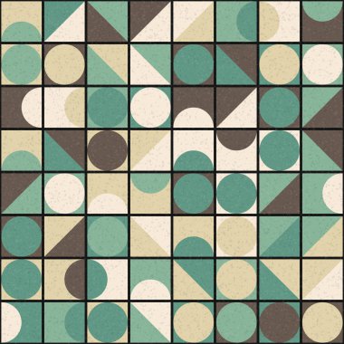 Soyut Geometrik Desen üretken hesaplama sanatı çizimi 