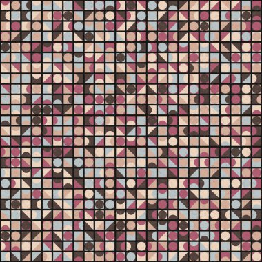 Üretken hesaplama sanatıyla soyut geometrik desen 