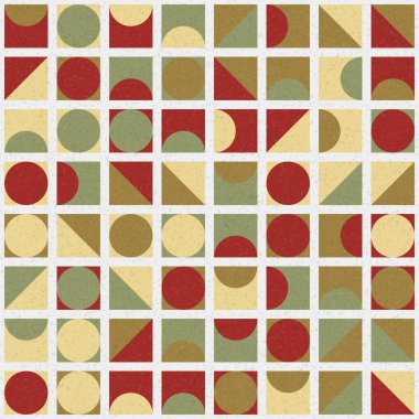 Üretken hesaplama sanatıyla soyut geometrik desen 