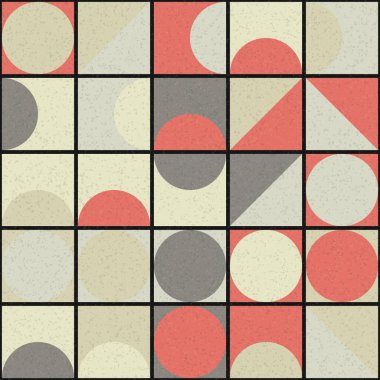 Üretken hesaplama sanatıyla soyut geometrik desen 