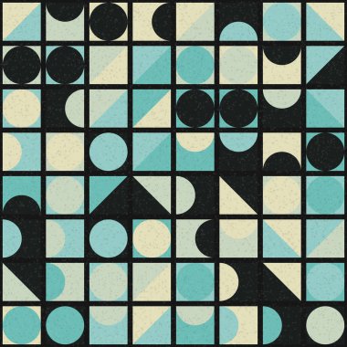 Üretken hesaplama sanatıyla soyut geometrik desen 