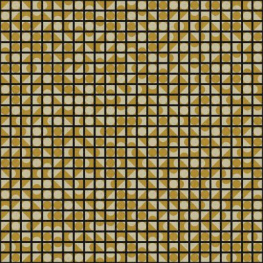 Üretken hesaplama sanatıyla soyut geometrik desen 