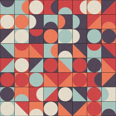 Soyut Geometrik Desen üretken hesaplama sanatı çizimi 