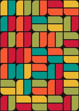 Üretken hesaplama sanatıyla soyut geometrik desen 