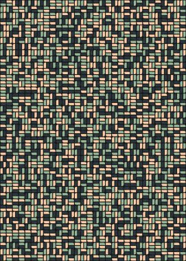 Üretken hesaplama sanatıyla soyut geometrik desen 