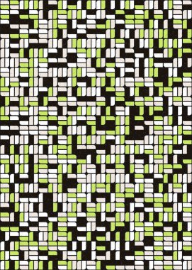 Üretken hesaplama sanatıyla soyut geometrik desen 