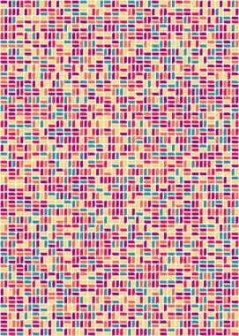 Üretken hesaplama sanatıyla soyut geometrik desen 