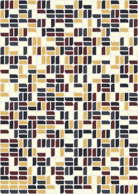 Üretken hesaplama sanatıyla soyut geometrik desen 