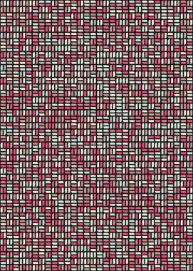 Üretken hesaplama sanatıyla soyut geometrik desen 