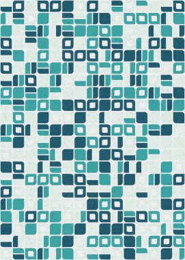 Soyut Geometrik Desen üretken hesaplama sanatı çizimi 