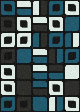 Soyut Geometrik Desen üretken hesaplama sanatı çizimi 