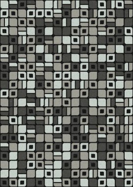 Soyut Geometrik Desen üretken hesaplama sanatı çizimi 